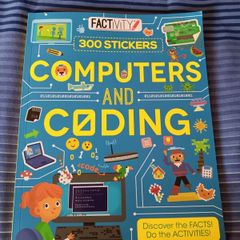 Factivity Computers And Coding Book. With 300 Stickers Included.