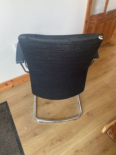 Black Office Chair with Armrests