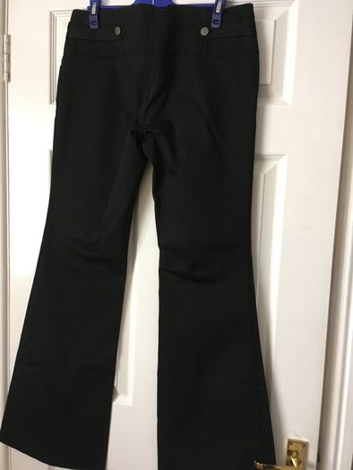 Black Boot Cut Trousers - River Island  Size 12 - New