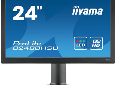 iiyama ProLite B2480HSU-B1 computer monitor 59.9 cm (23.6") 1920 x 1080 pixels Full HD LED Black