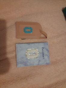 travel tag and passport cover