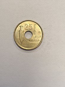 Spain 25 pesetas coin