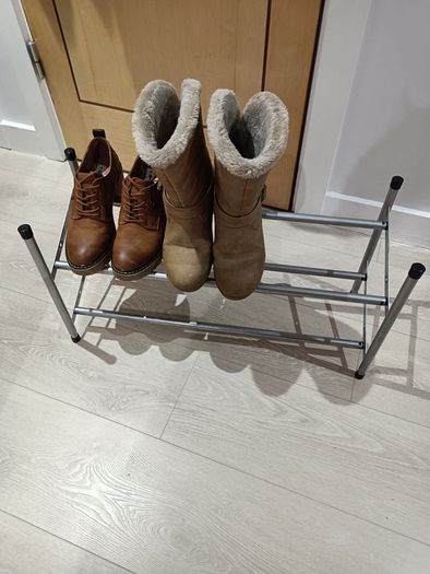 Extendable 2 Tier Shoe Rack