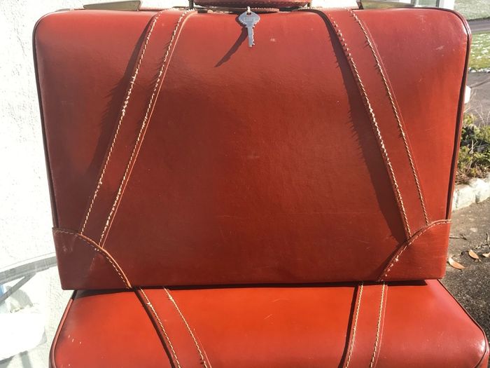 leather suitcases