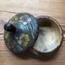 Vintage Handcrafted Wooden Trinket Box Decorative Carved Flowers Image 3