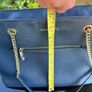 Navy Leather Shopper Michael Kors Image 4