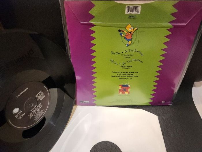 Do The Bartman Simpsons 12 inch Vinyl Record 1990 with Hype Label