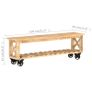 TV Cabinet 130x30x42 cm Rough Mango Wood Image 6