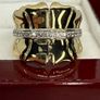 Silver Harry Ivens | Genuine White Zircon Eternity Band Image 4