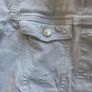 White stretchy cropped denim jacket, from ONLY, Size 10 Image 4