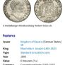 silver 33% 2 BAVARIA coins Image 6