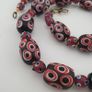 Antique Venetian Style Eyes Glass Big Beads Necklace Image 9