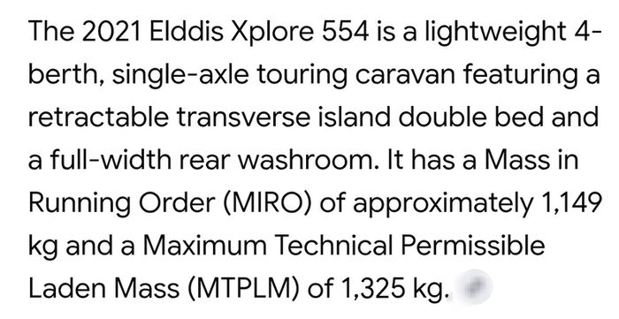 Elddis xplore 554 Touring Caravan