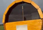 Mobile sauna with trailer