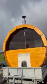 Mobile sauna with trailer