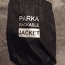 New XL Black parka packable jacket Image 2
