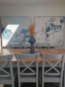 Extra large canvas paintings (pair)