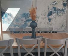 Extra large canvas paintings (pair)