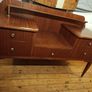 Mid Century Vintage dressing table with original shaped mirror Image 3