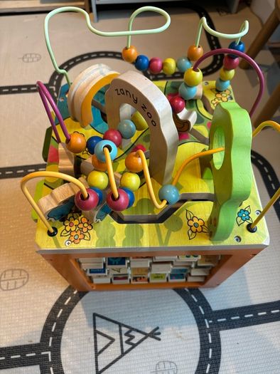 B. toys Zany Zoo Wooden Activity Cube Assortment