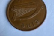 Irish Penny coin 1968