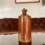 Large Vintage Bourne Denby Brown Stoneware Ink Bottle English Pottery 24cm Rustic Image 2