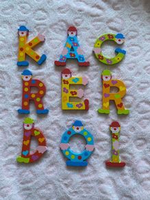 Multicolour Personalised Wooden Letters for Kids Room