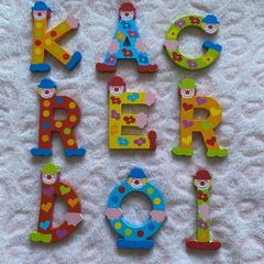 Multicolour Personalised Wooden Letters for Kids Room