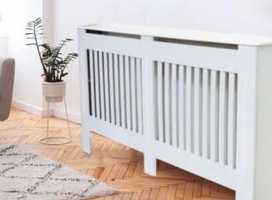 Modern White Radiator Cover Elegantly Designed Multiple Sizes Available (free Postage)
