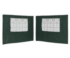 BN  Sidewall 2 pcs with Window PE Green for Party Tent