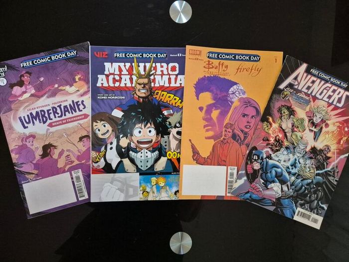 Bundle of 4 Free Comic Book Day Issues (Marvel, Manga, Buffy, Lumberjanes)