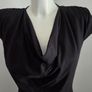 New. Small size 14 (12) Label Lab Black dress with shoulder pads. Image 2
