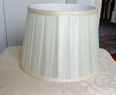 lamp shade cream pleated
