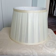 lamp shade cream pleated