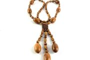 Vintage wooden necklace