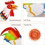 SEASONAL SALE  Chicken Costume Adult, Colorful Inflatable Costume for Birthday Party, Halloween, Marathon, Gift Image 2