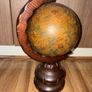 Vintage Wooden Desk Globe Image 4