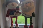 Christmas Santa and Snowman