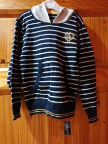 Boys Navy Stripe Jumper