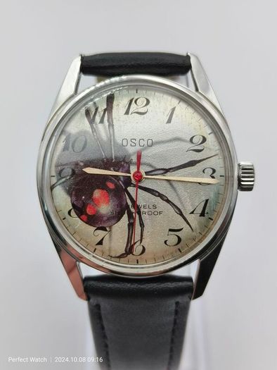 Vintage OSCO Spider 3D Swiss Watch