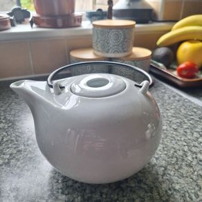 White Ceramic Teapot