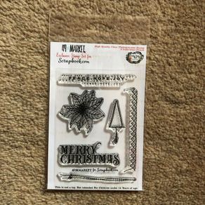 49 and Market for Scrapbook.com, Noel photopolymer stamp set