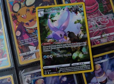 Hisuian Goodra ! Illustration Rare ! from Crown Zenith Set ! 2023 ! Pokemon Card !