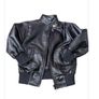 Boys leather bomber jacket Image 3