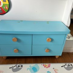 Blue Kids Chest of Drawers - 4 Drawers