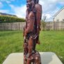Large Chinese Antique Wooden Sculpture Image 8