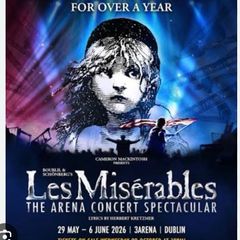 Les Miserables - Dublin Saturday 30th May - 7.30pm