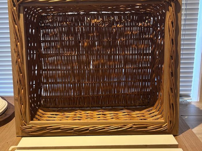 Vintage Wicker Pull-out Basket & Runners