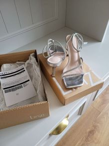 silver   sandels