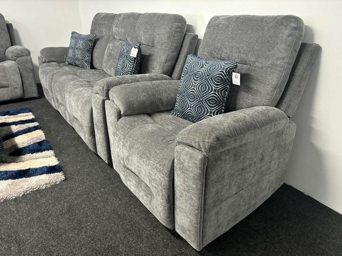 New Hudson Fabric Recliner Sofas with Hidden Cupholders